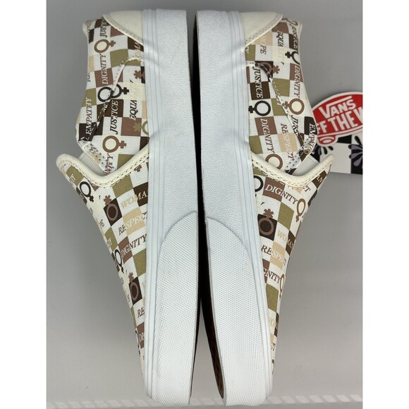 Vans Women Asher Divine Energy Natural/Multicolor Canvas Skate Shoes Size 8 NWT - Picture 6 of 11